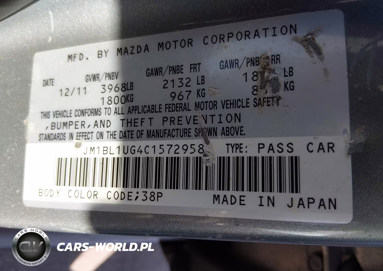 2012 Mazda Mazda3 I Sport VIN:JM1BL1UG4C1572958 - 9