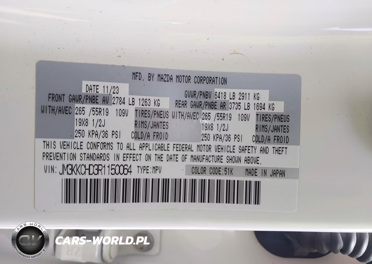 2024 Mazda Cx-90 3.3 Turbo Preferred Plus VIN:JM3KKCHD3R1150064 - 9