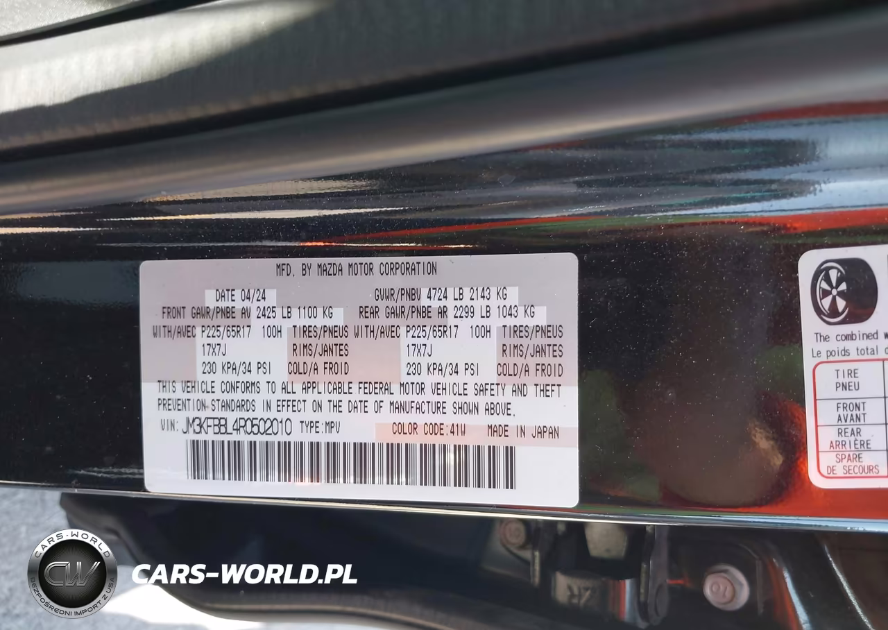 2024 Mazda Cx-5 2.5 S Select VIN:JM3KFBBL4R0502010 - 9