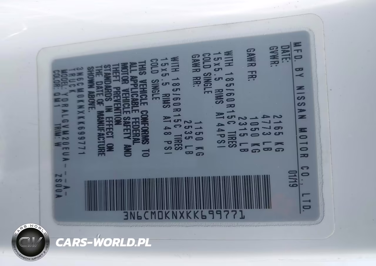 2019 Nissan Nv200 Sv VIN:3N6CM0KNXKK699771 - 9