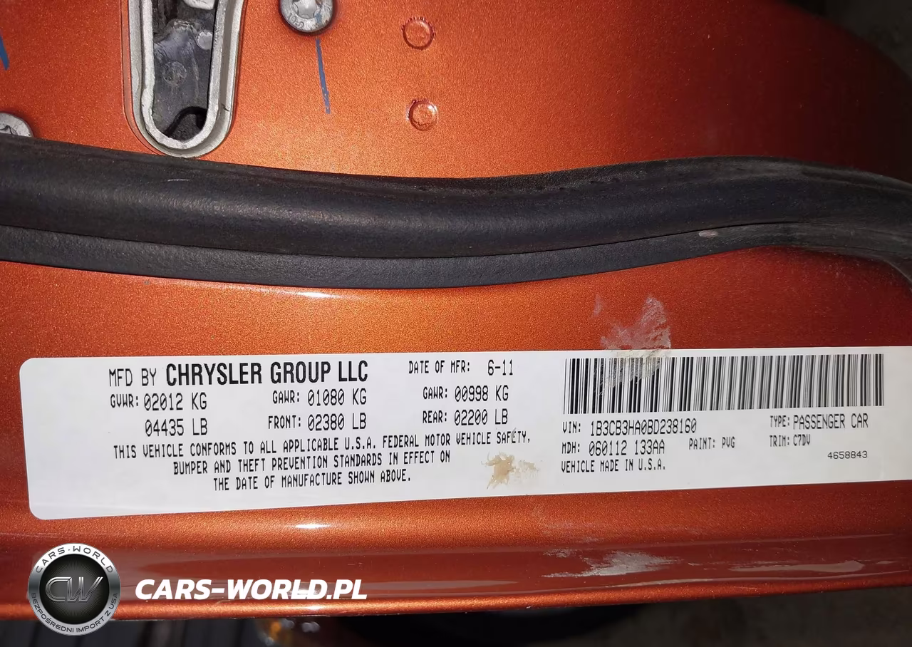 2011 Dodge Caliber Mainstreet VIN:1B3CB3HA0BD238160 - 9