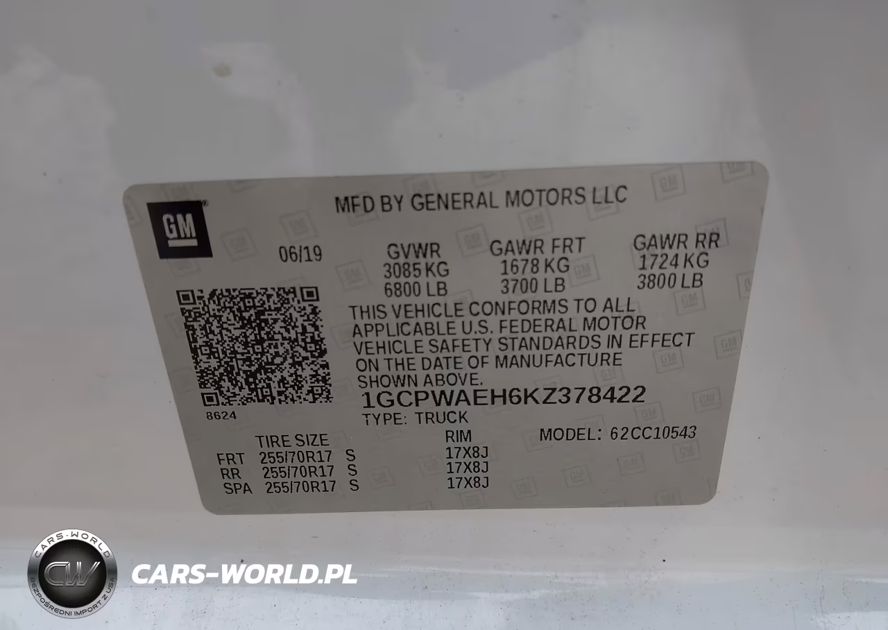2019 Chevrolet Silverado 1500 Work Truck VIN:1GCPWAEH6KZ378422 - 9