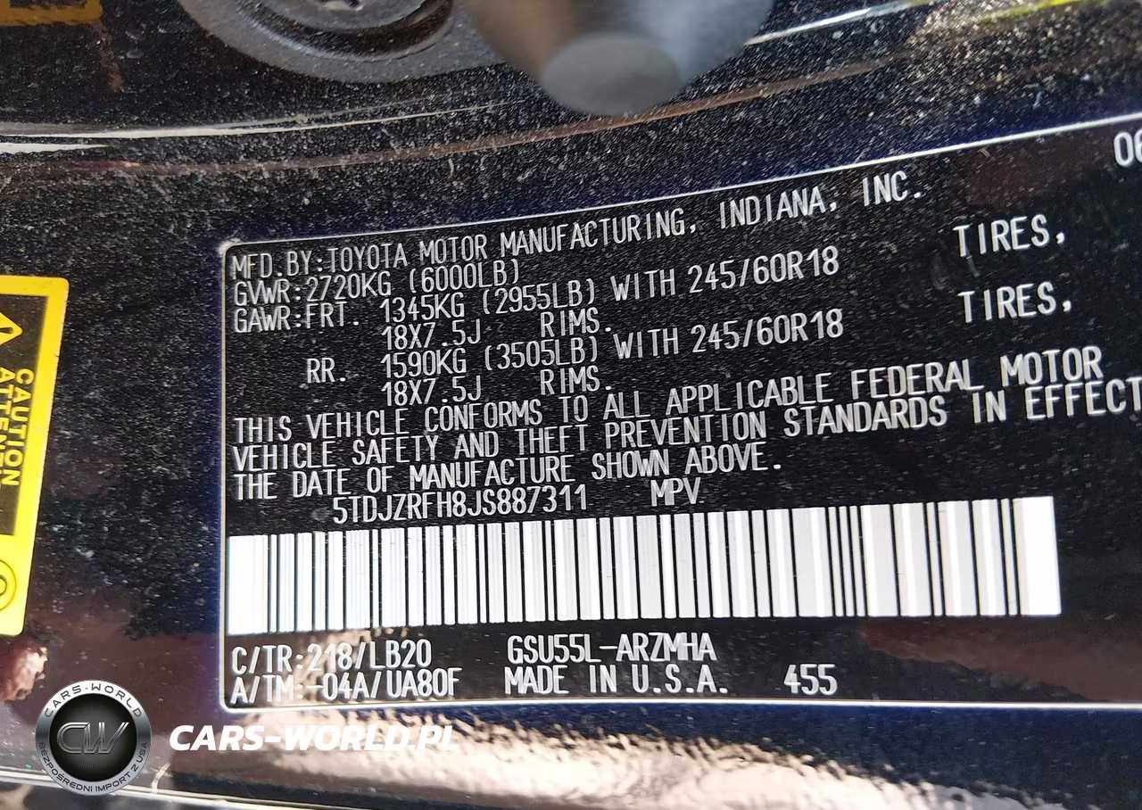 2018 Toyota Highlander Xle VIN:5TDJZRFH8JS887311 - 9