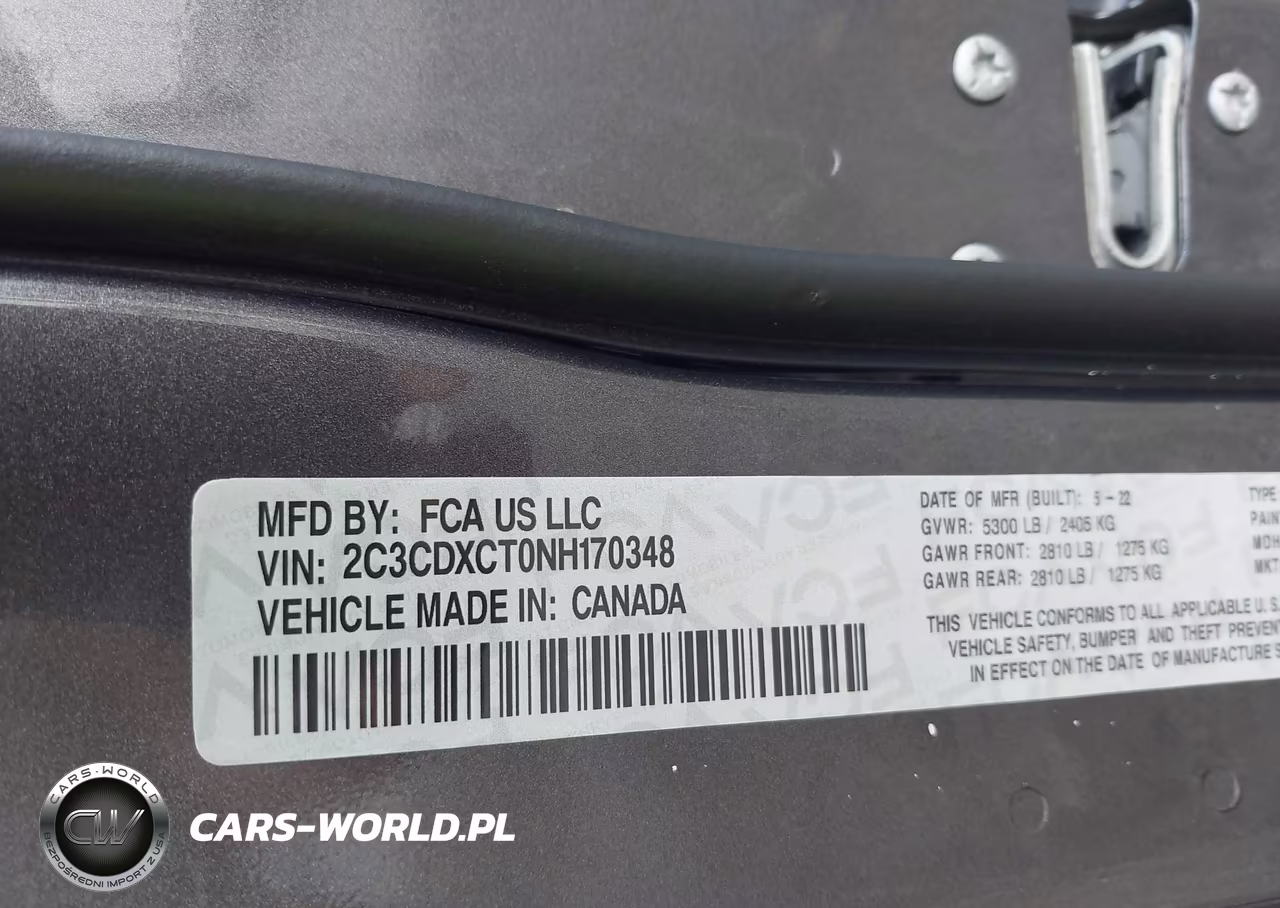 2022 Dodge Charger R-T VIN:2C3CDXCT0NH170348 - 9