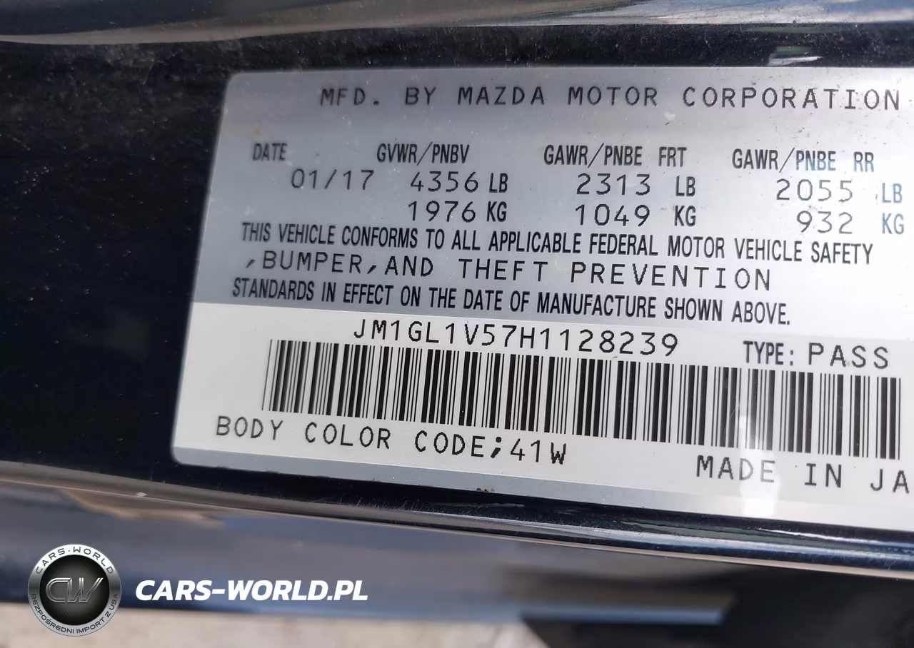 2017 Mazda Mazda6 Touring VIN:JM1GL1V57H1128239 - 9