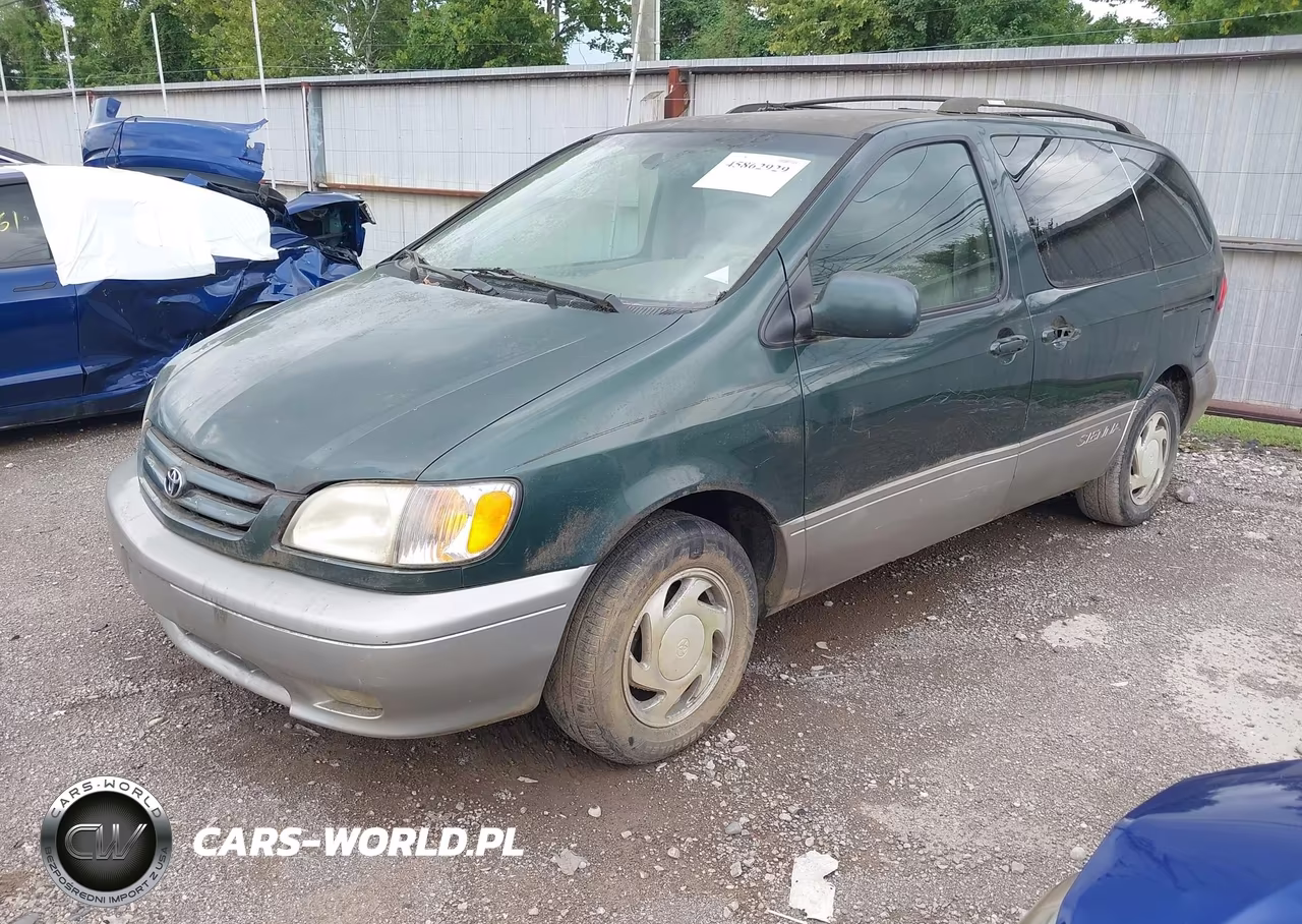 2002 Toyota Sienna Xle VIN:4T3ZF13C72U457047 - 2