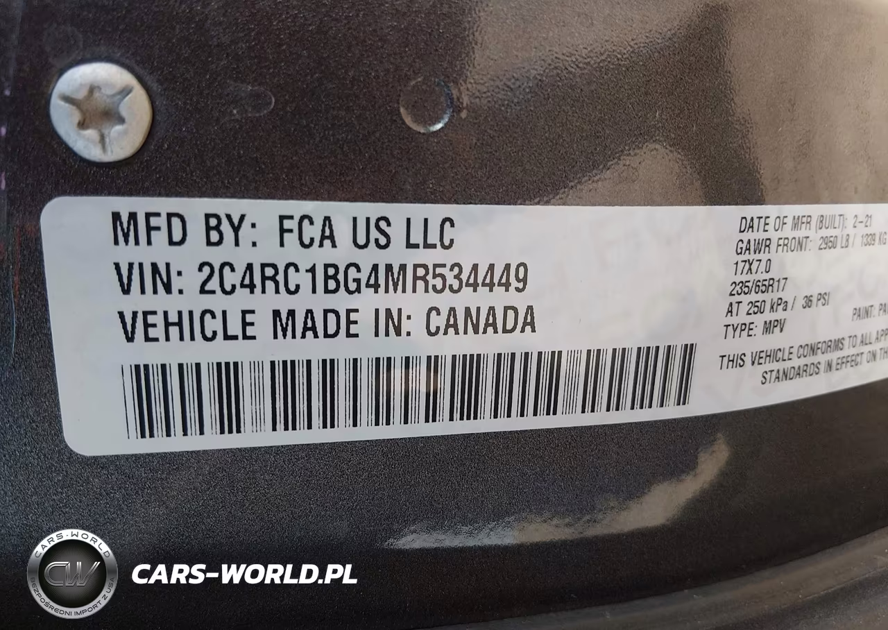 2021 Chrysler Pacifica Touring L VIN:2C4RC1BG4MR534449 - 9