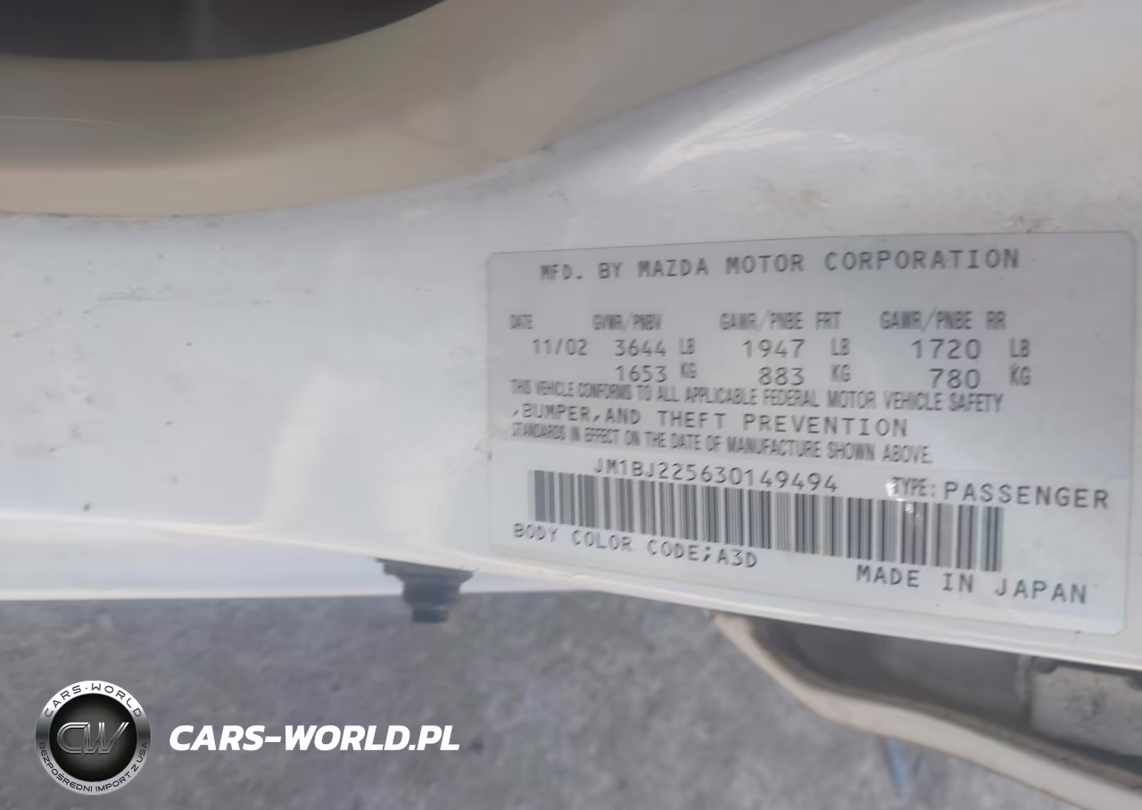 2003 Mazda Protege Dx-Es-Lx VIN:JM1BJ225630149494 - 9