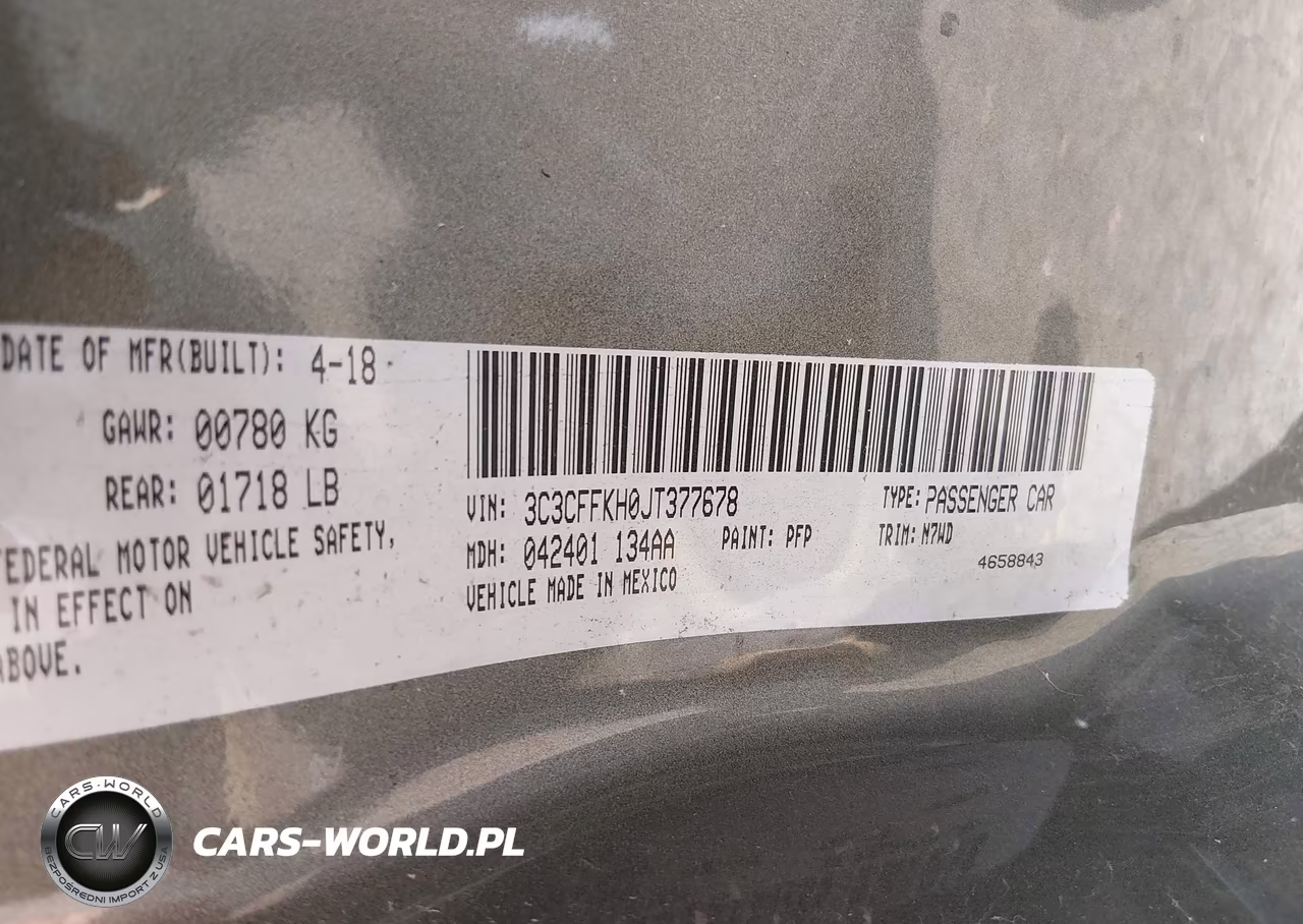 2018 Fiat 500 Pop VIN:3C3CFFKH0JT377678 - 9
