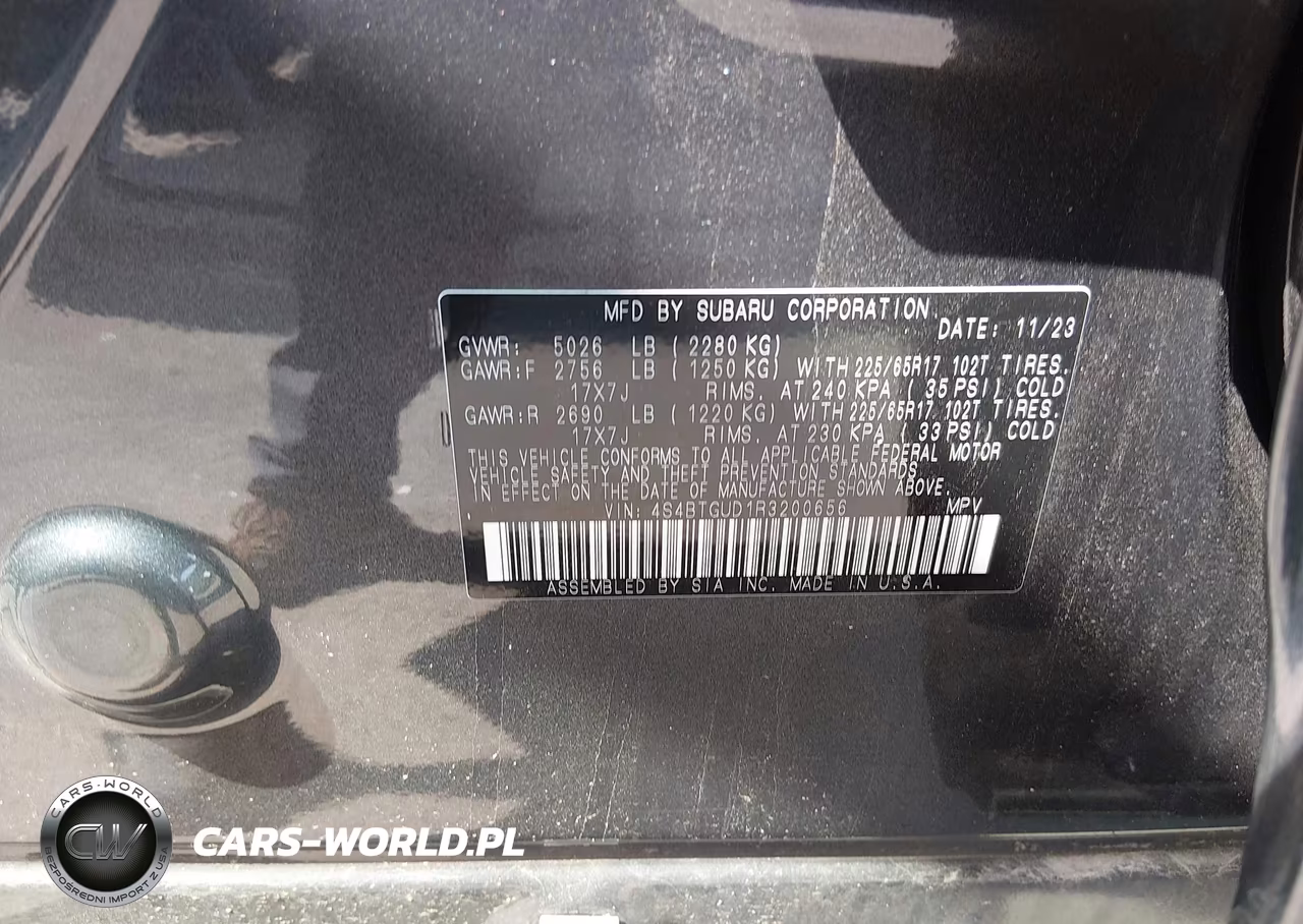 2024 Subaru Outback Wilderness VIN:4S4BTGUD1R3200656 - 9
