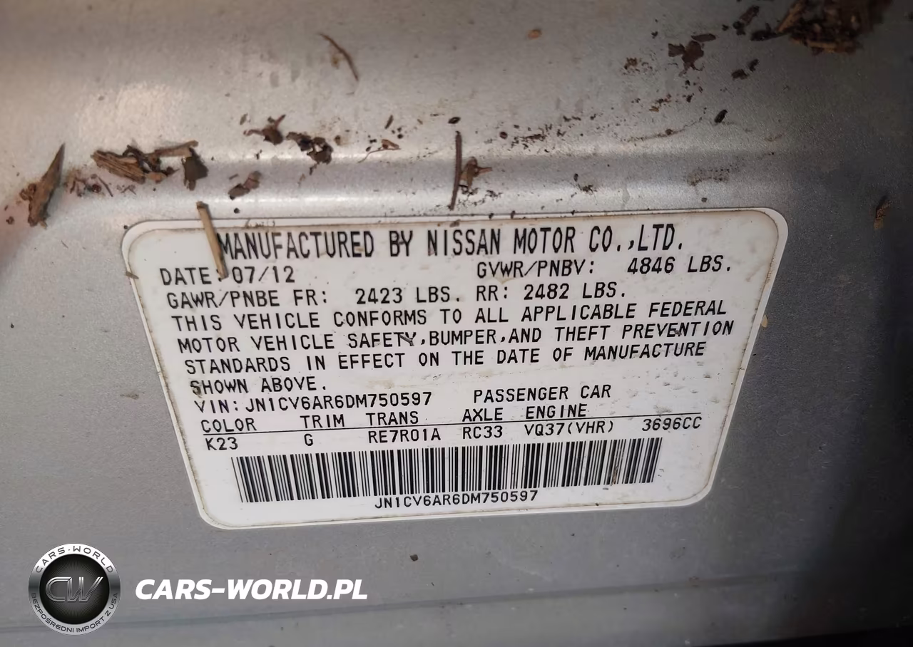 2013 Infiniti G37X VIN:JN1CV6AR6DM750597 - 9