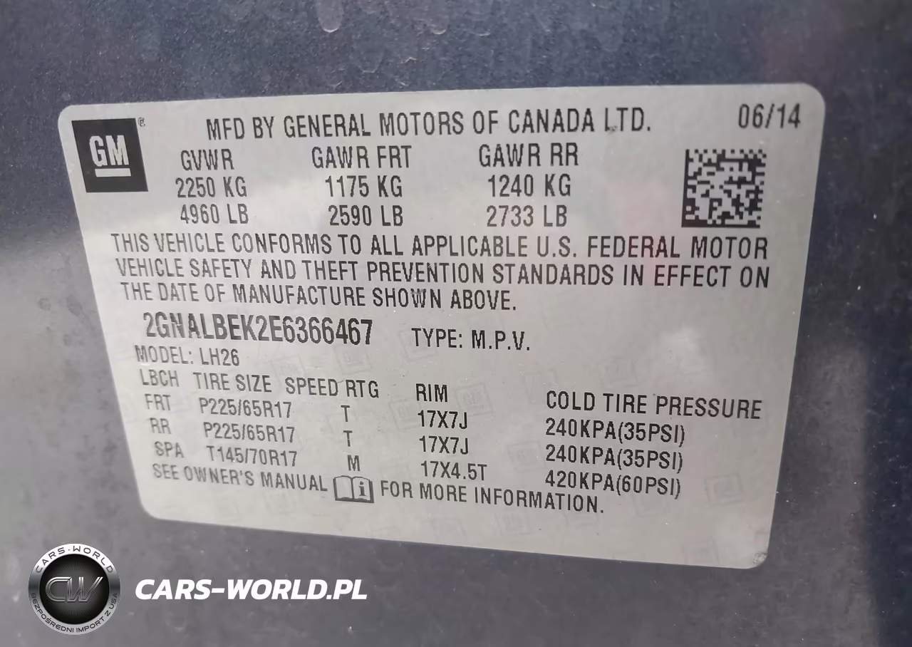 2014 Chevrolet Equinox Lt VIN:2GNALBEK2E6366467 - 9