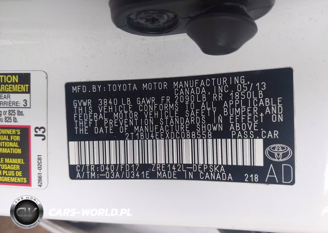 2013 Toyota Corolla S VIN:2T1BU4EEXDC088558 - 9