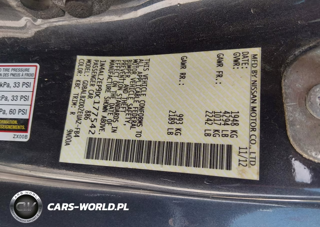 2013 Nissan Altima 2.5 S VIN:1N4AL2EP9DC177542 - 9