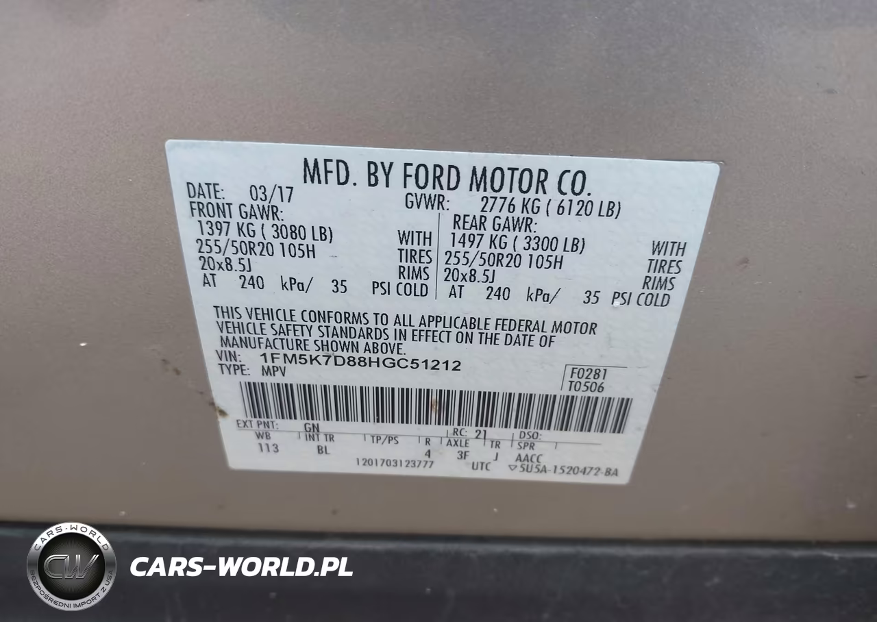 2017 Ford Explorer Xlt VIN:1FM5K7D88HGC51212 - 9