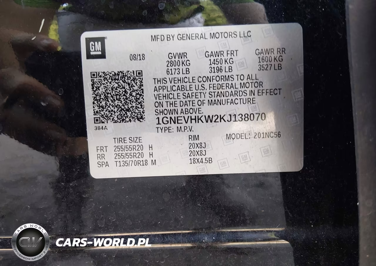 2019 Chevrolet Traverse 3Lt VIN:1GNEVHKW2KJ138070 - 9