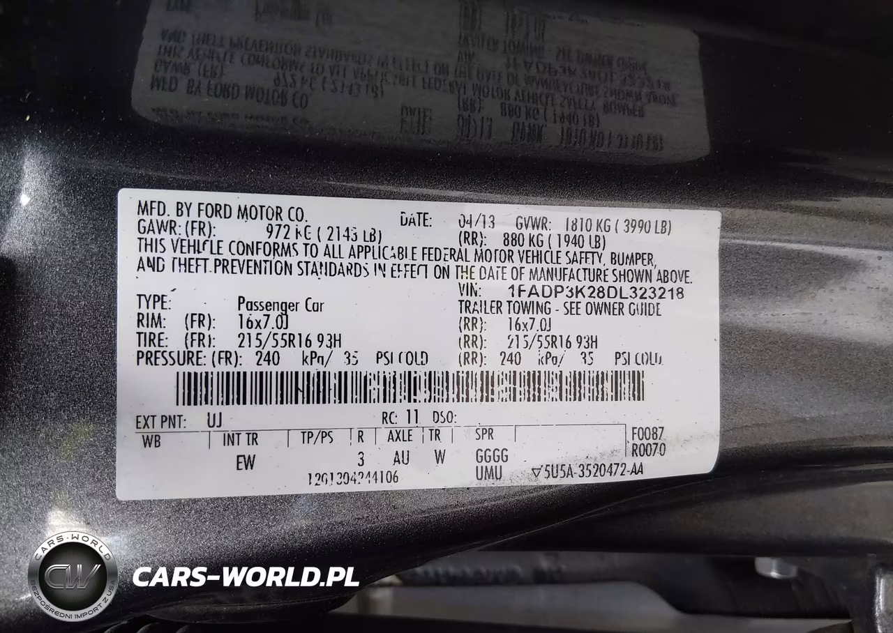 2013 Ford Focus Se VIN:1FADP3K28DL323218 - 9