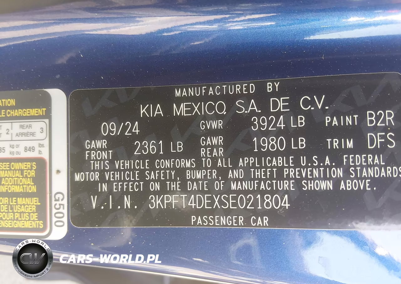 2025 Kia K4 Lxs VIN:3KPFT4DEXSE021804 - 9