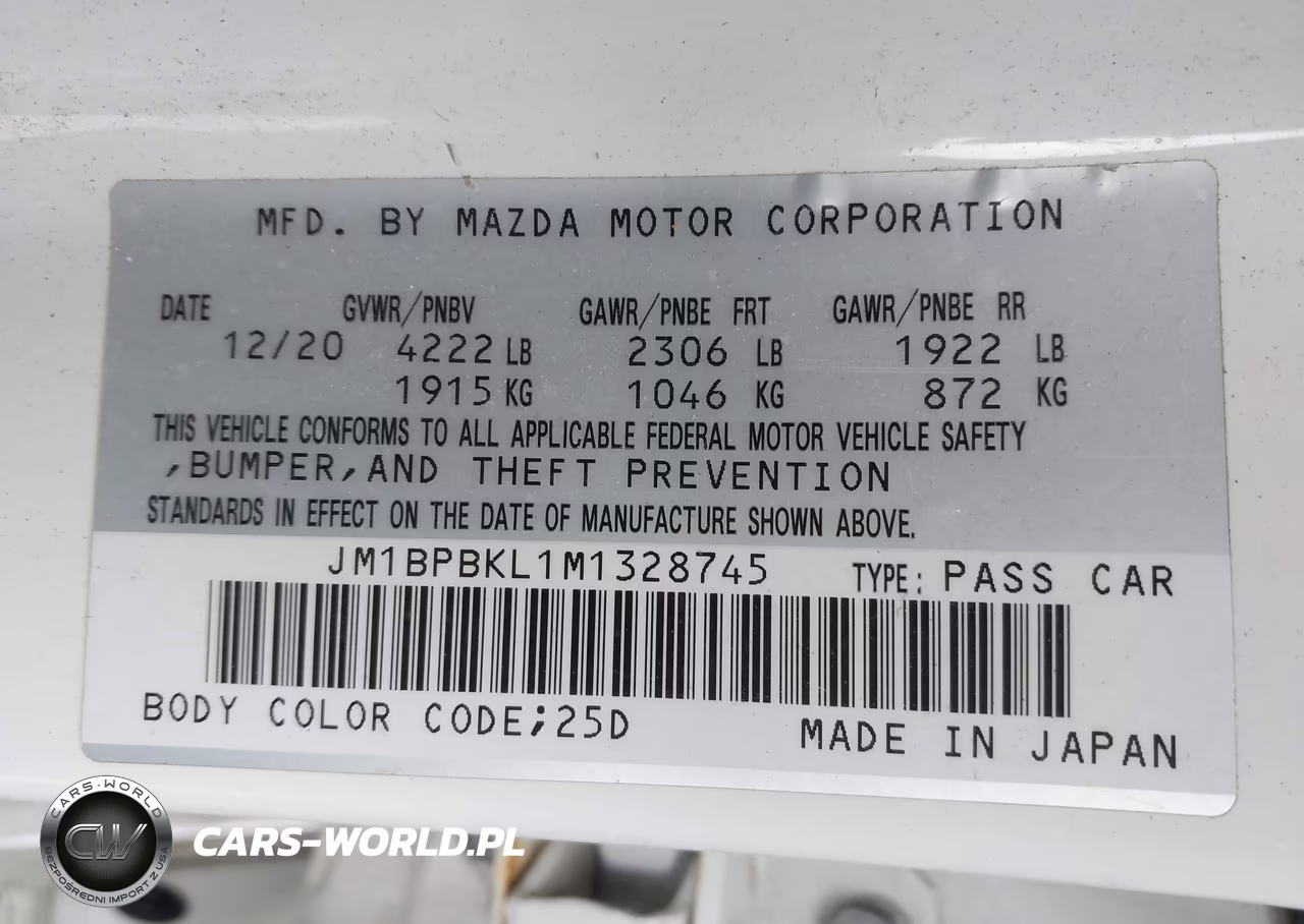 2021 Mazda Mazda3 Select VIN:JM1BPBKL1M1328745 - 9