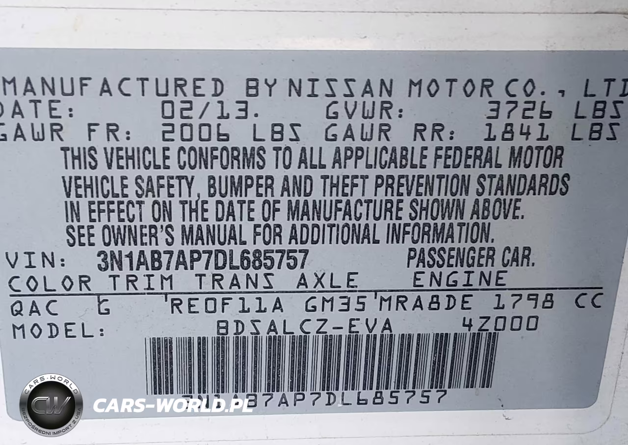 2013 Nissan Sentra S VIN:3N1AB7AP7DL685757 - 9