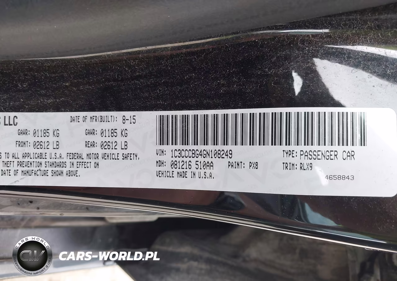 2016 Chrysler 200 S VIN:1C3CCCBG4GN108249 - 9