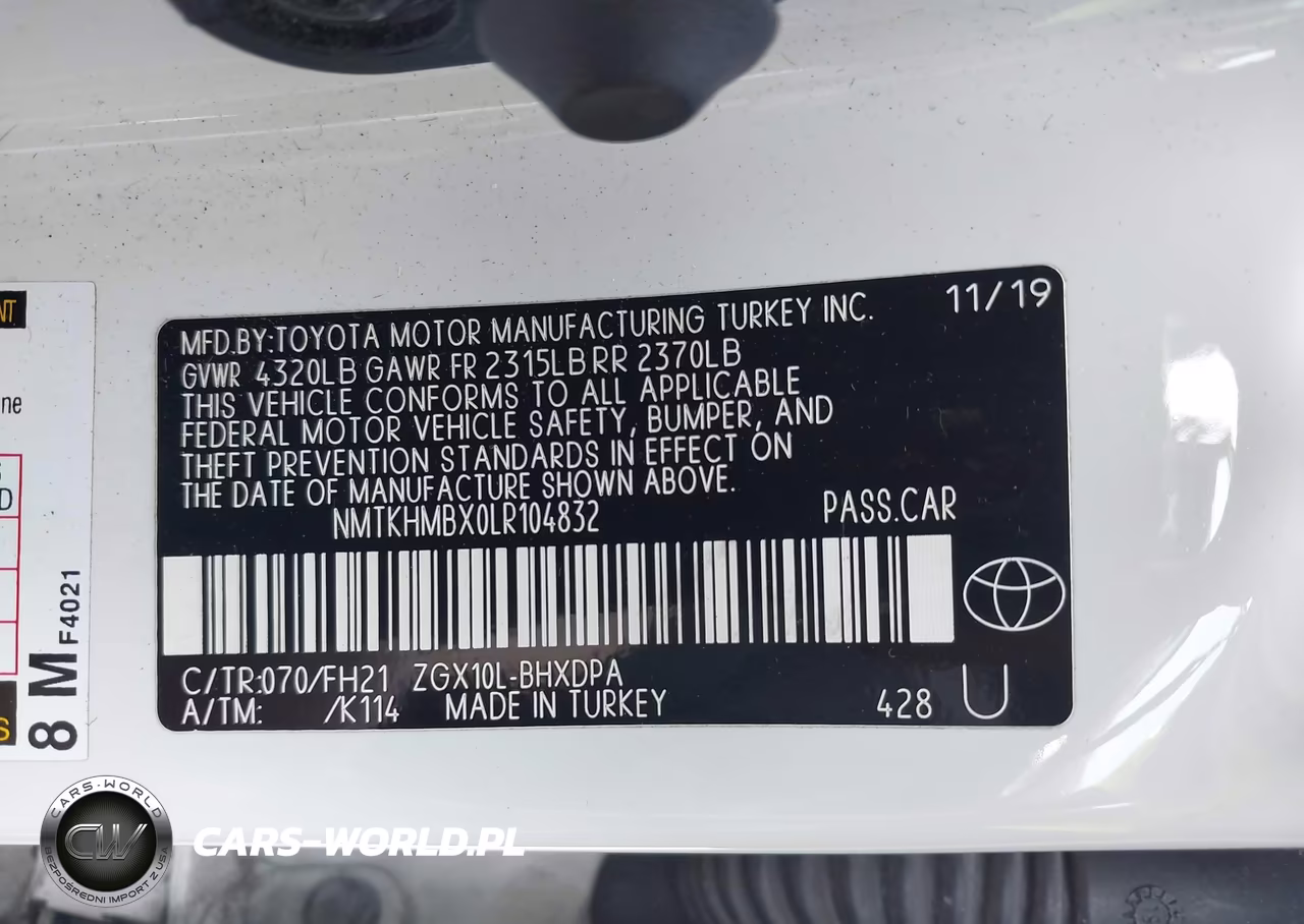 2020 Toyota C-Hr Le VIN:NMTKHMBX0LR104832 - 9
