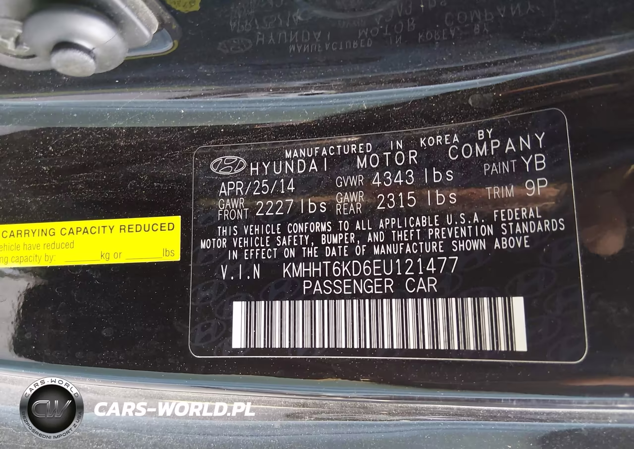 2014 Hyundai Genesis 2.0T Premium VIN:KMHHT6KD6EU121477 - 9