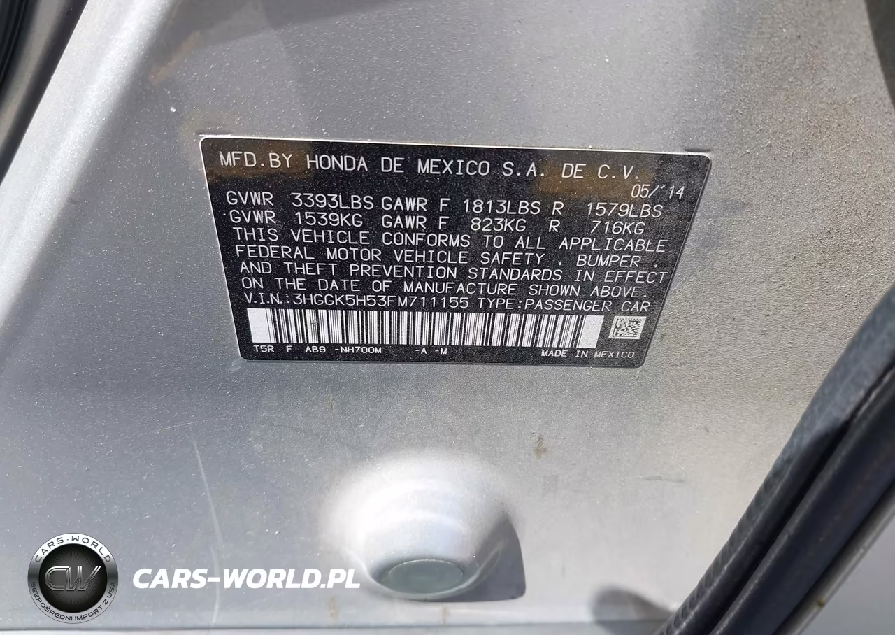 2015 Honda Fit Lx VIN:3HGGK5H53FM711155 - 9