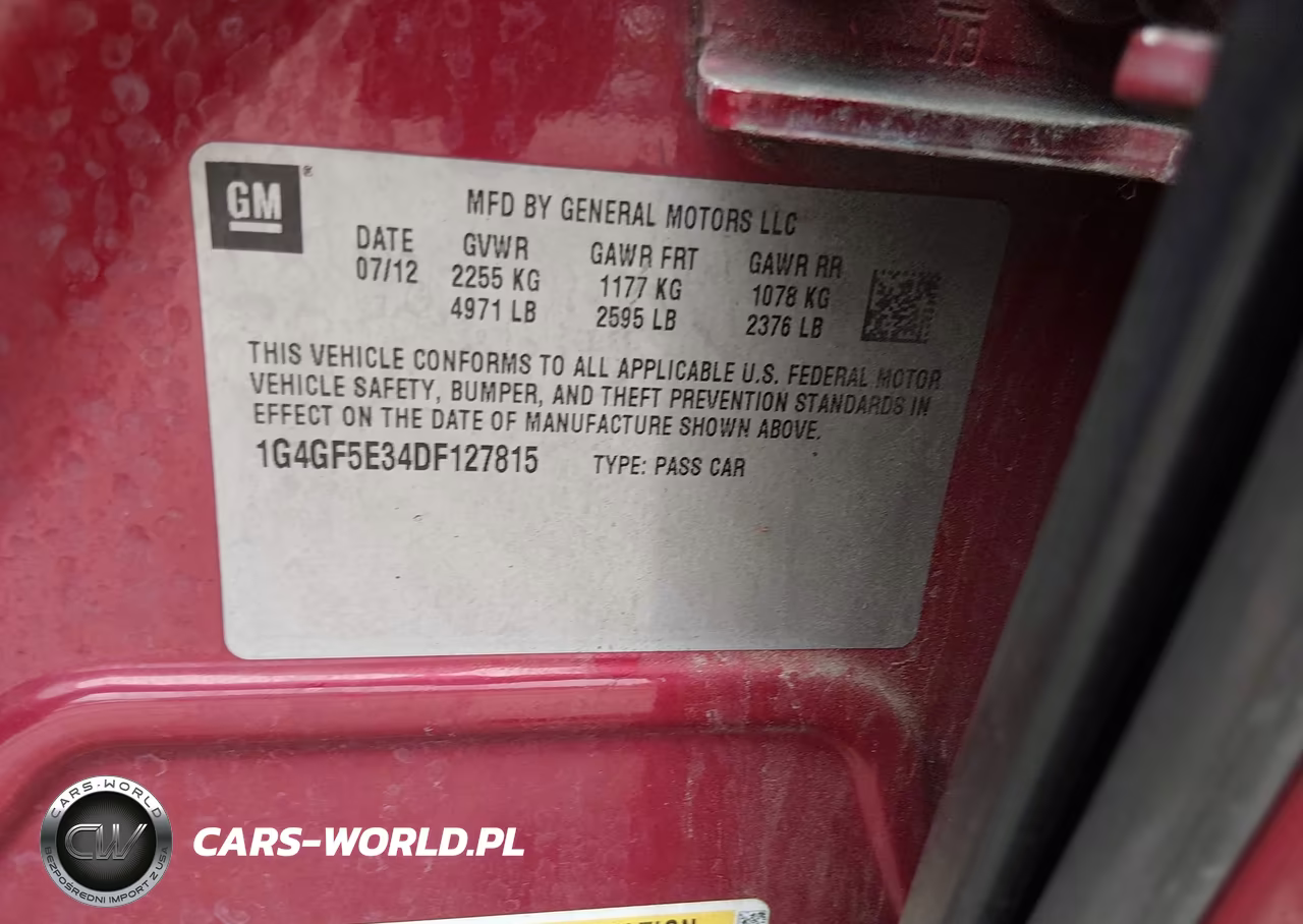 2013 Buick Lacrosse Premium 1 Group VIN:1G4GF5E34DF127815 - 9