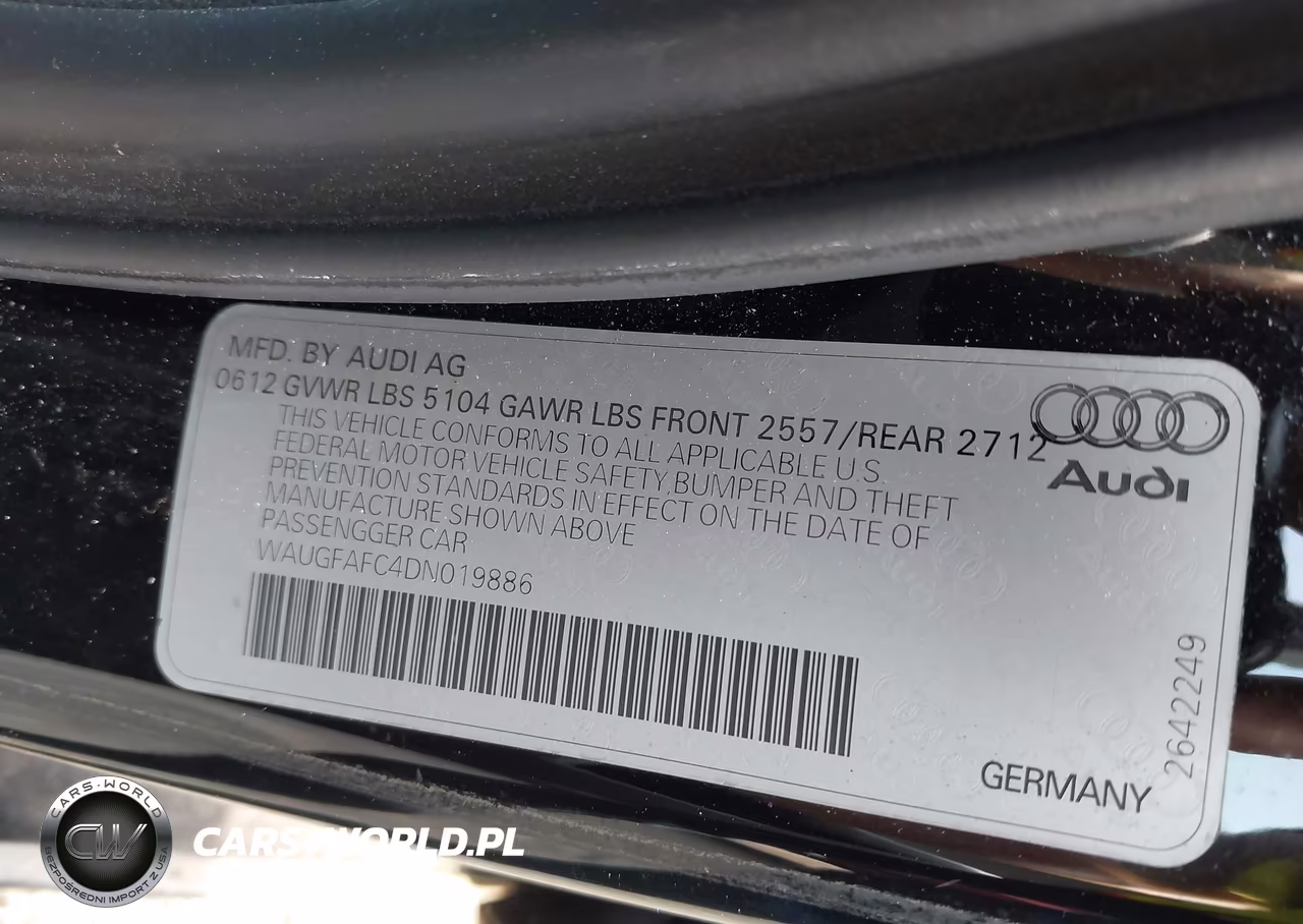 2013 Audi A6 2.0T Premium VIN:WAUGFAFC4DN019886 - 9