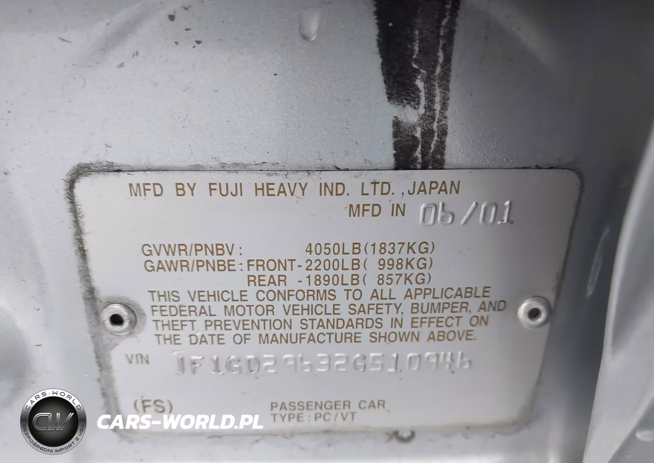 2002 Subaru Impreza Wrx VIN:JF1GD29632G510946 - 9