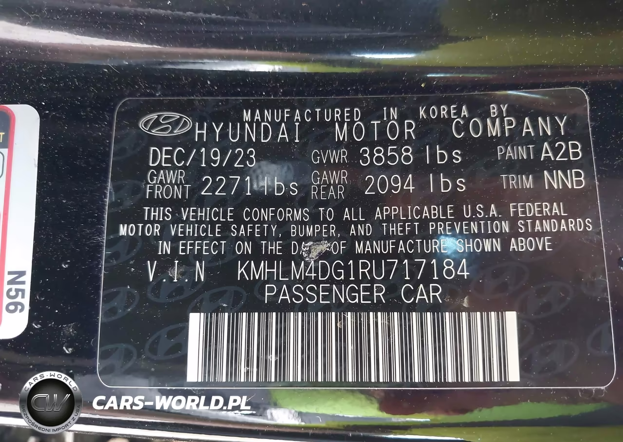 2024 Hyundai Elantra Sel VIN:KMHLM4DG1RU717184 - 9