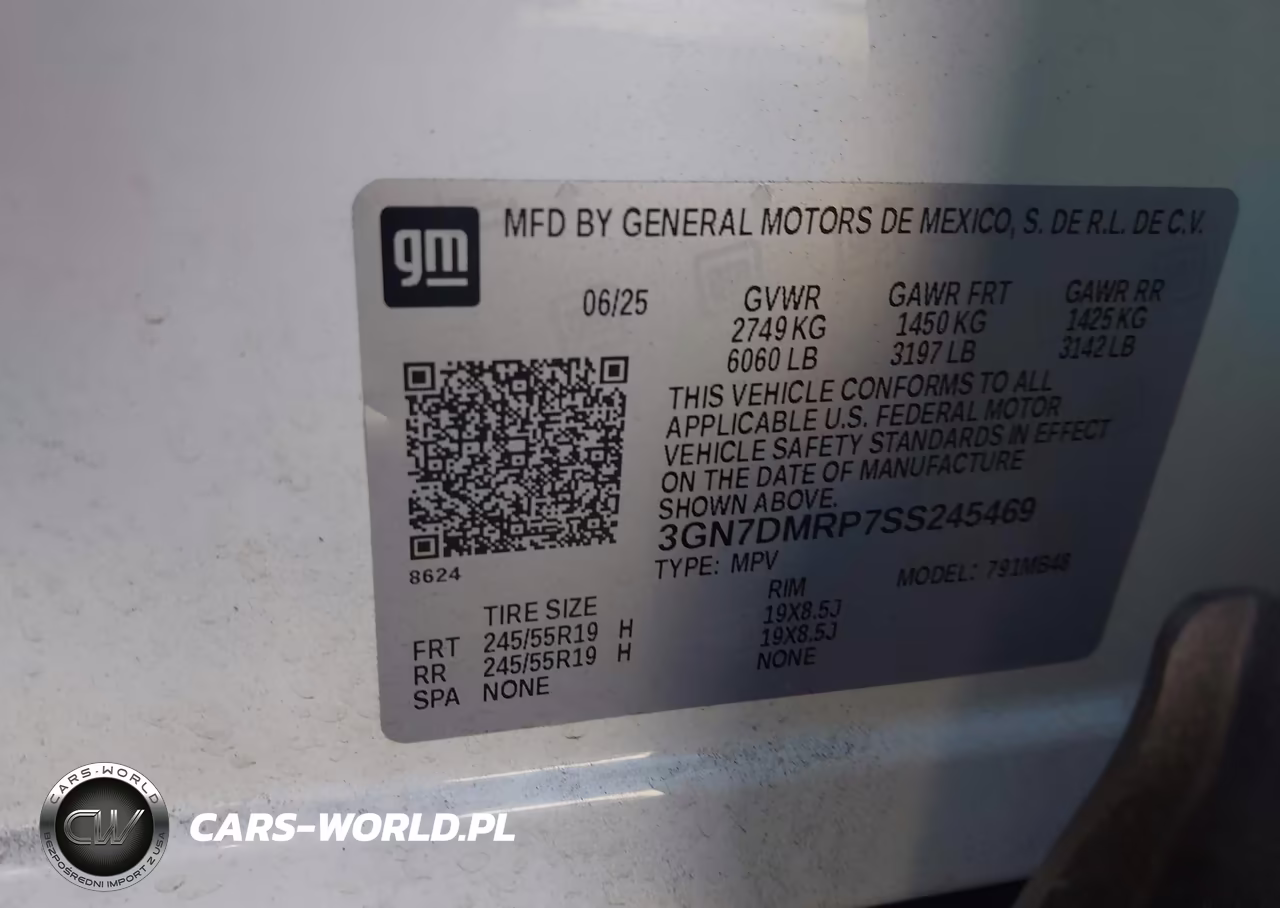 2025 Chevrolet Equinox Ev Lt 1 VIN:3GN7DMRP7SS245469 - 9