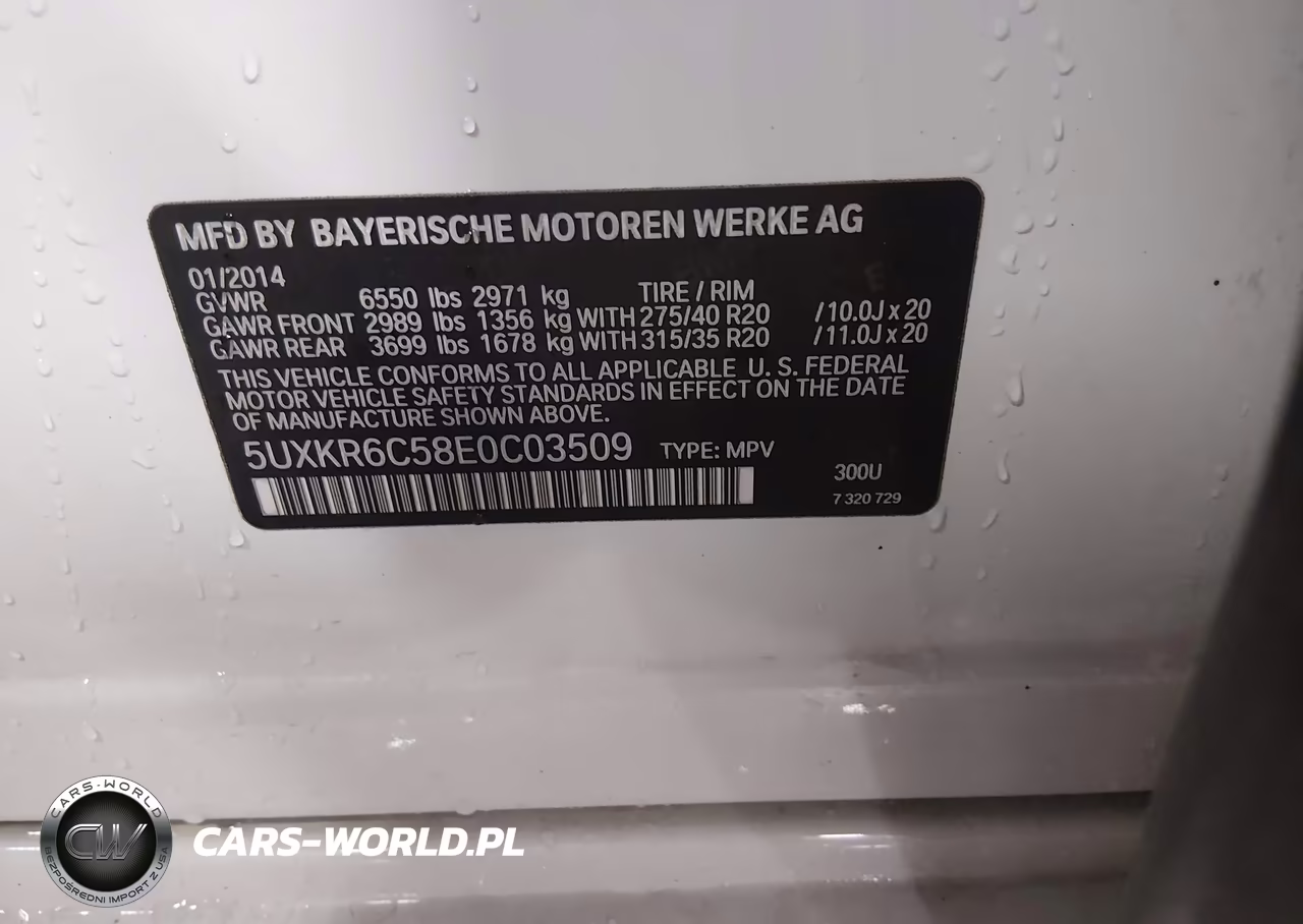 2014 BMW X5 xDrive50I VIN:5UXKR6C58E0C03509 - 9