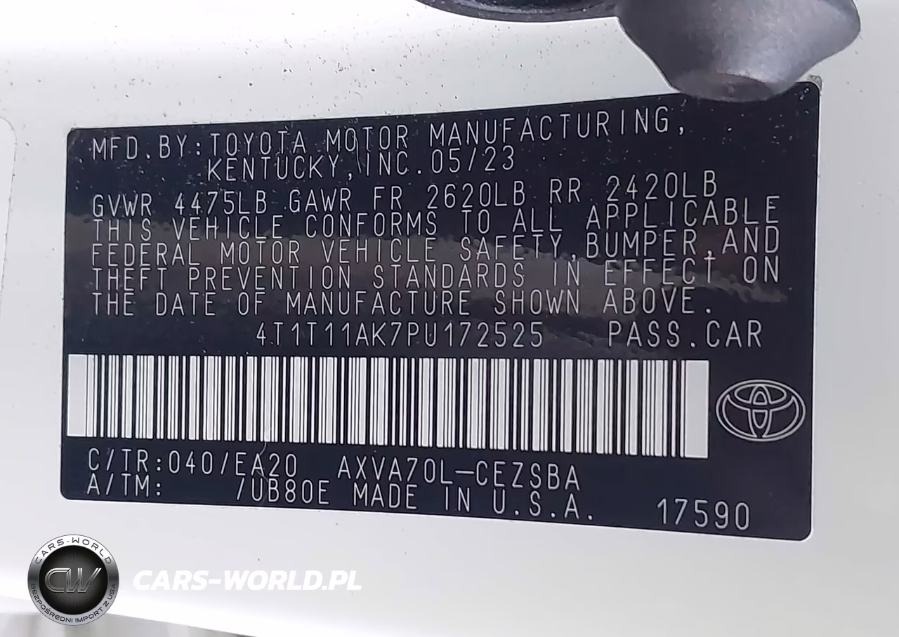 2023 Toyota Camry Se VIN:4T1T11AK7PU172525 - 9