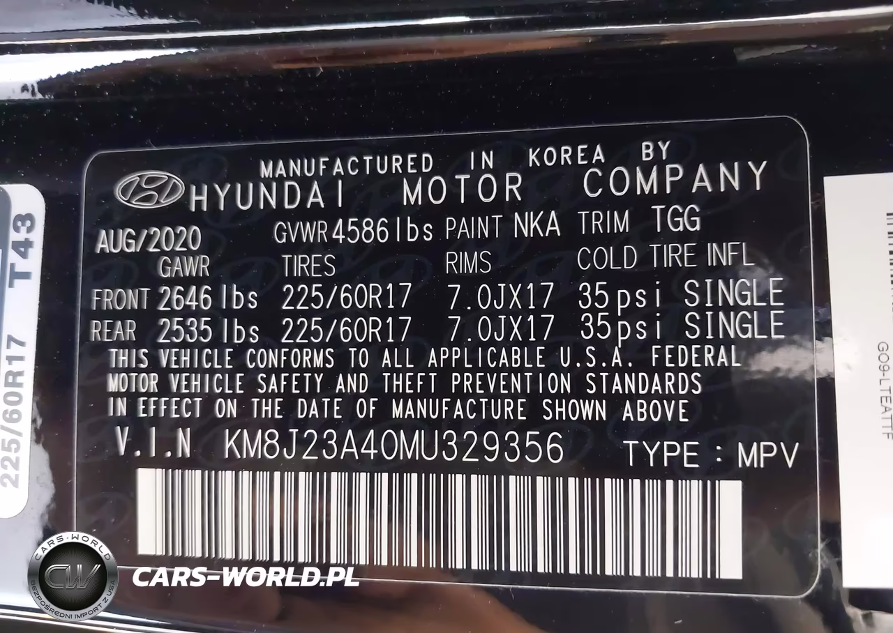 2021 Hyundai Tucson Se VIN:KM8J23A40MU329356 - 9
