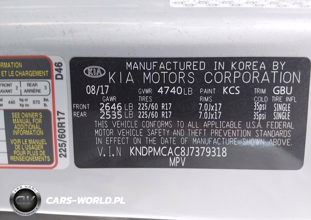 2018 Kia Sportage Lx VIN:KNDPMCAC8J7379318 - 9