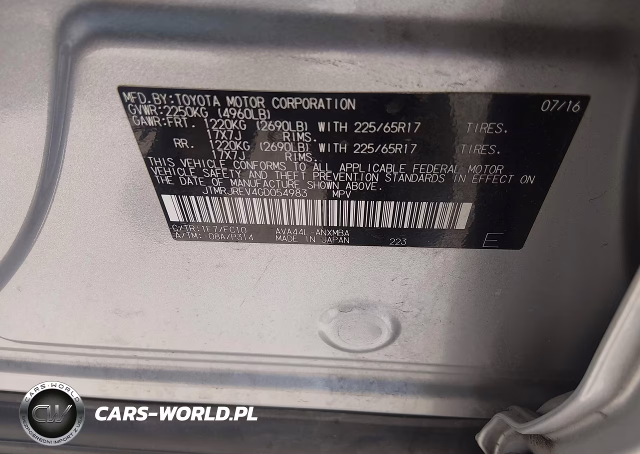 2016 Toyota Rav4 Hybrid Xle VIN:JTMRJREV4GD054983 - 9