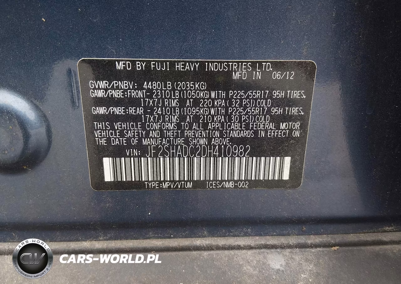 2013 Subaru Forester 2.5X Premium VIN:JF2SHADC2DH410982 - 9