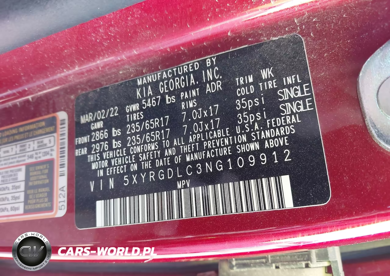 2022 Kia Sorento Lx VIN:5XYRGDLC3NG109912 - 9