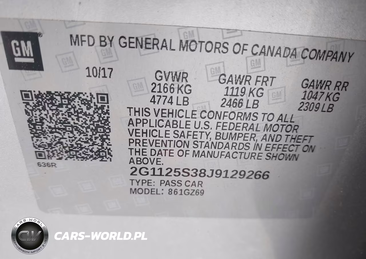 2018 Chevrolet Impala 2Lz VIN:2G1125S38J9129266 - 9