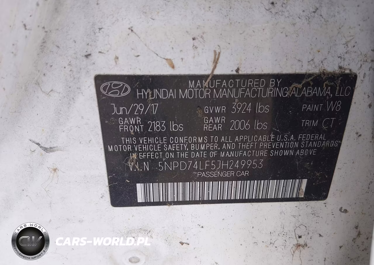 2018 Hyundai Elantra Se VIN:5NPD74LF5JH249953 - 9
