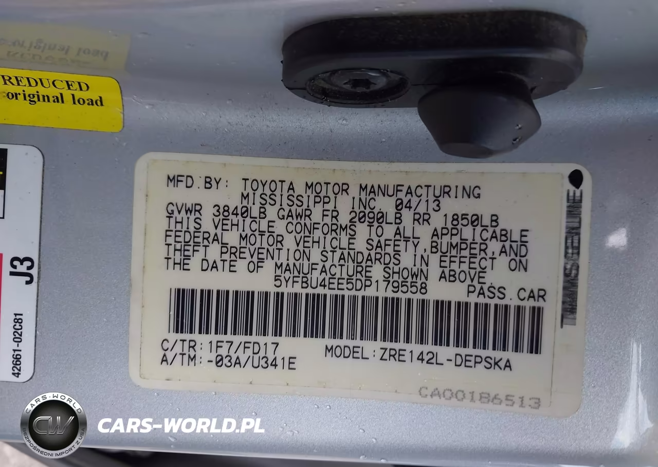 2013 Toyota Corolla S VIN:5YFBU4EE5DP179558 - 9