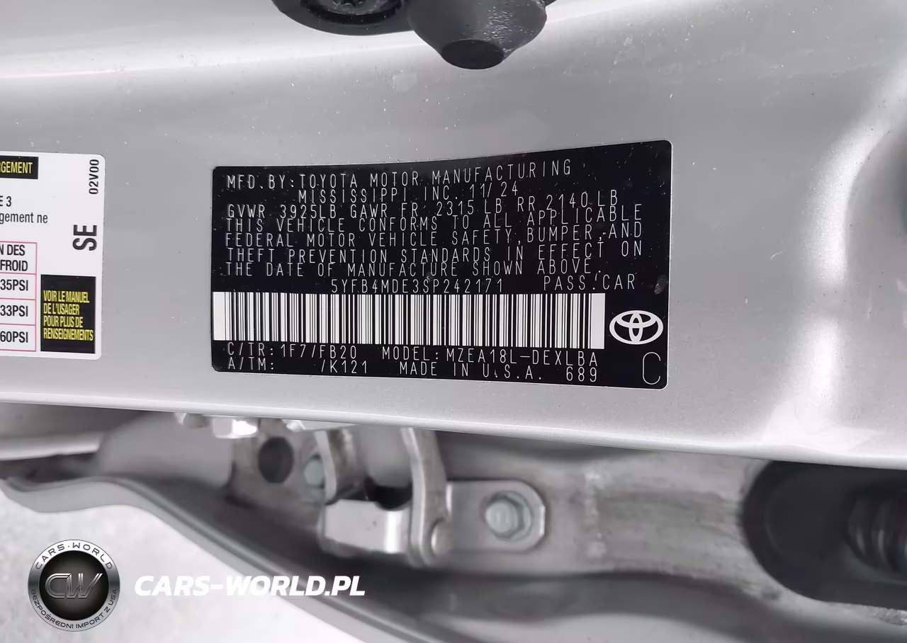 2025 Toyota Corolla Le VIN:5YFB4MDE3SP242171 - 9