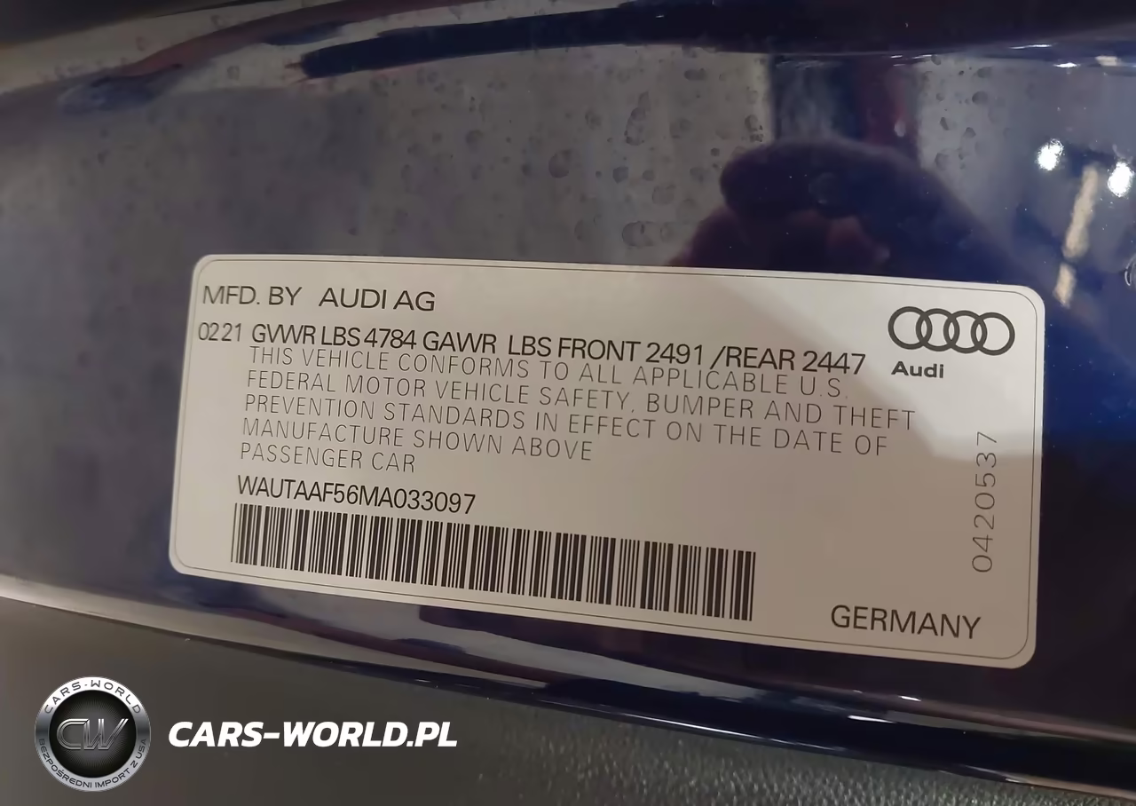 2021 Audi A5 Premium Plus 45 Tfsi Quattro S Tronic VIN:WAUTAAF56MA033097 - 9