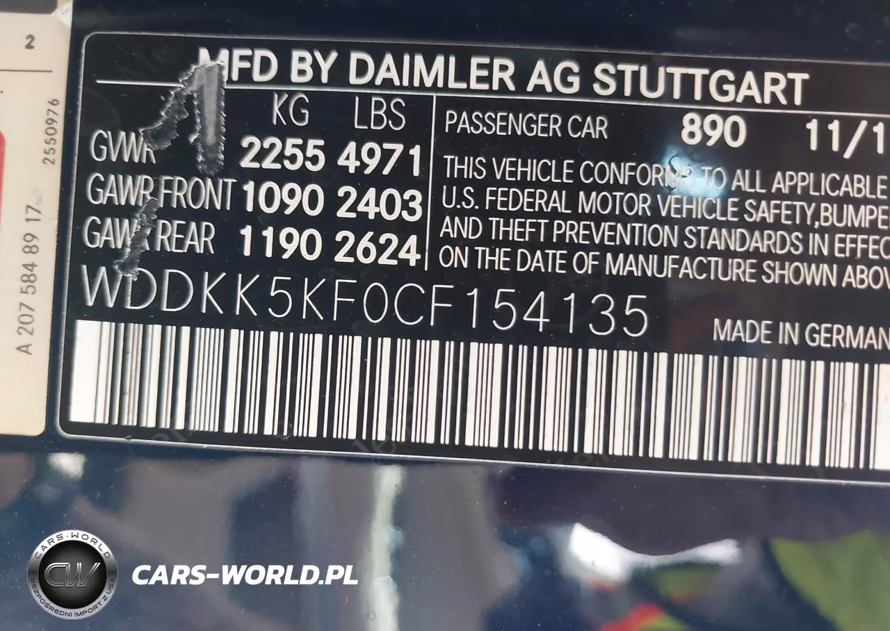 2012 Mercedes-Benz E 350 VIN:WDDKK5KF0CF154135 - 9