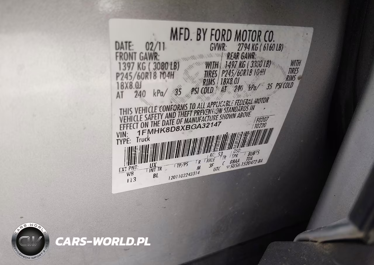 2011 Ford Explorer Xlt VIN:1FMHK8D8XBGA32147 - 9