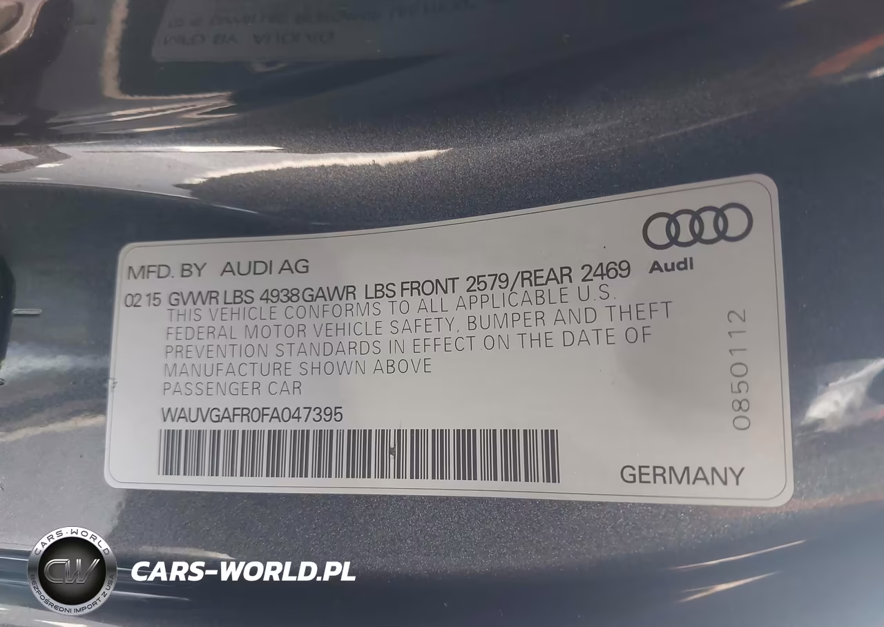2015 Audi S5 3.0T Premium Plus VIN:WAUVGAFR0FA047395 - 9