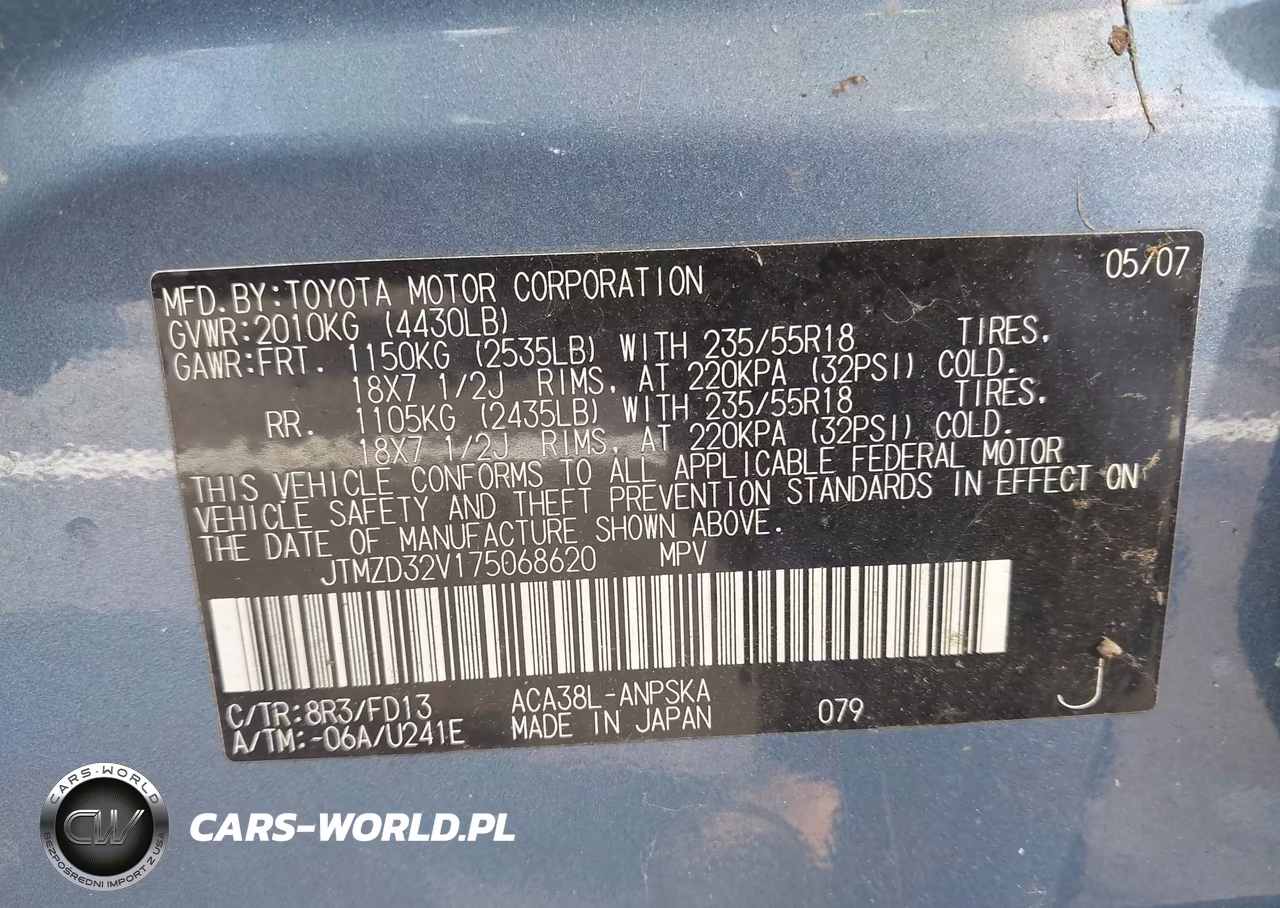 2007 Toyota Rav4 Sport VIN:JTMZD32V175068620 - 9