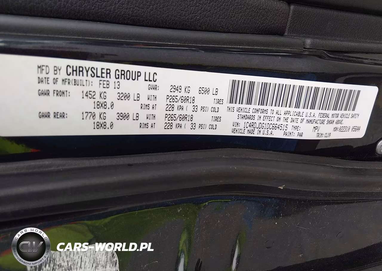 2013 Dodge Durango Crew VIN:1C4RDJDG1DC664515 - 9